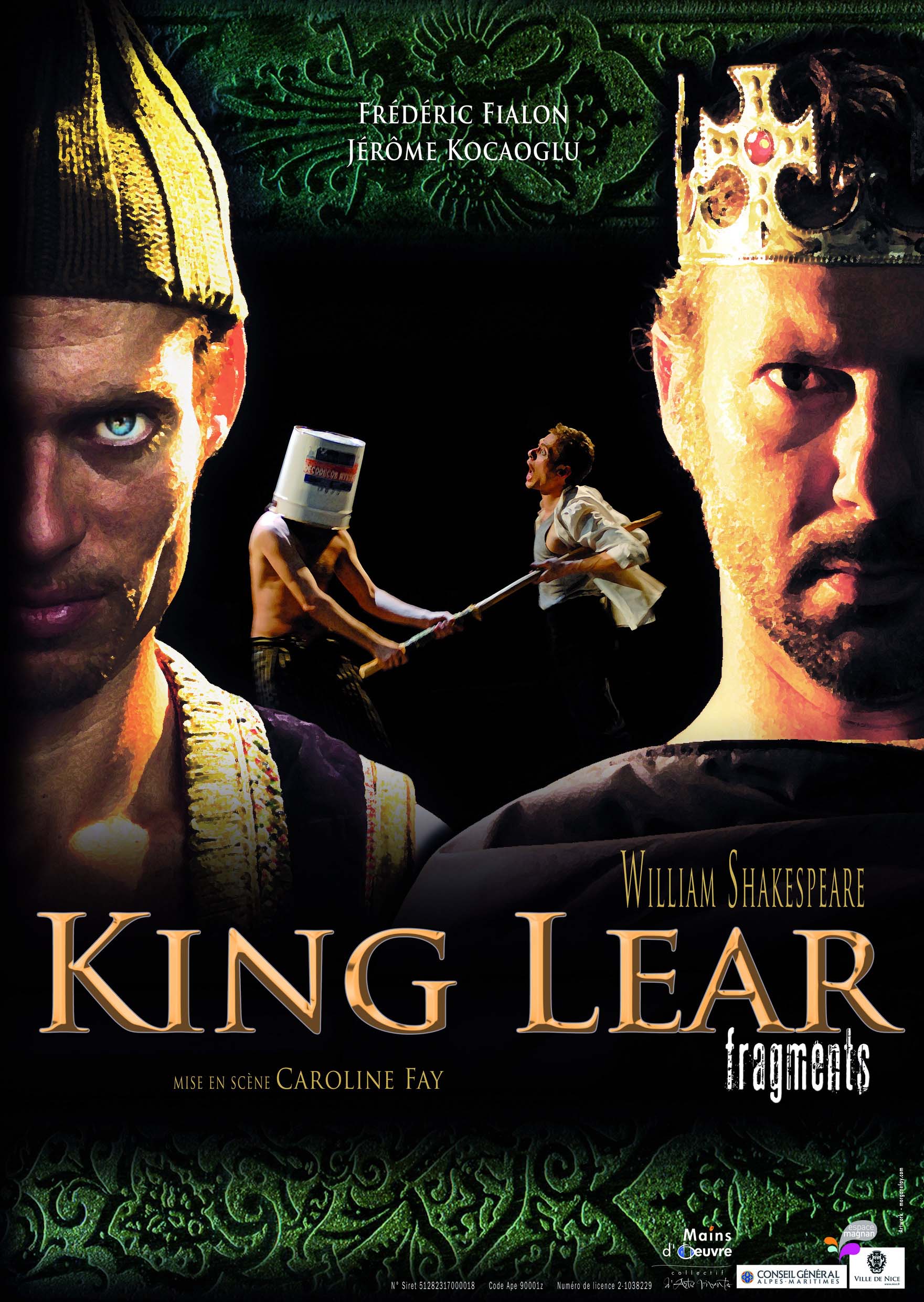 Affiche King Lear Fragments Collectif Mains d'oeuvre